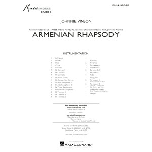Armenian Rhapsody - Conductor Score (Full Score)